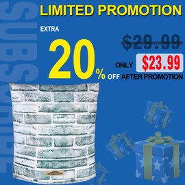 Cholila Cover Backflow Preventer Cover Insulated (5˚F) - 16"W x 20"H Backflow Cover for Winter Pipe Freeze Protection - Sprinkler Covers for Outside - Double Wall Insulation Cover Brick White