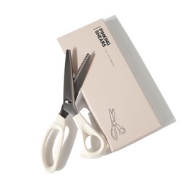 KEARING 9" Lightweight Pinking Shears - 5mm Plastic Handle Zigzag Scissors