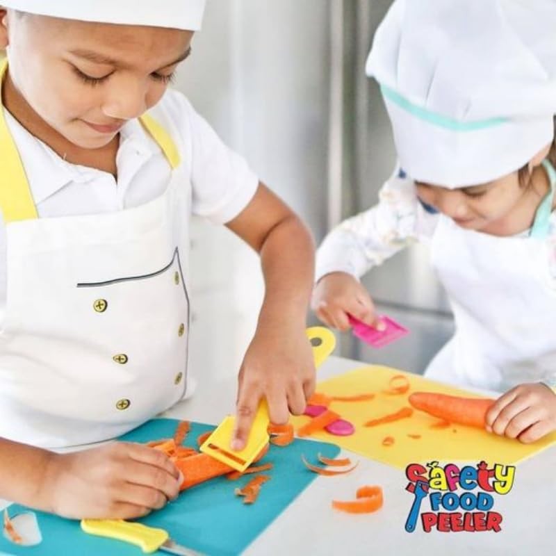 Safety Food Peeler, Kids Peeler, Children's Kitchen Utensils, Bladeless Peeler
