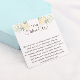 UJIMS To My Future Wife Necklace from Husband Engagement Gifts for Fiancee Wedding Gifts for Wife (Future Wife Necklace)
