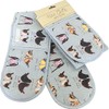 ALEX CLARK BEAUTIFUL BIRDS OVEN GLOVES - 100% Cotton -
