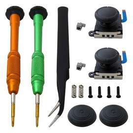 Upgraded Joysticks Fix Part Compatible for Switch Joycon Left and Right Controller,Alloy Slider Locks Analog Thumb Stick Replacement by Zafina-UP