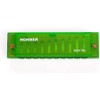 HOHNER Horner Translucent Harp Green 10 Holes/C Tone