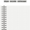 HULYTRAAT Large Graph Ruled Wirebound Spiral Notebook, 8.5 x 11