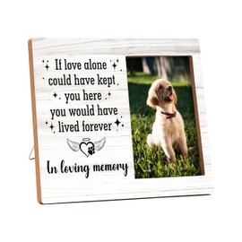 valucise Pet Memorial Pictures Frame, In Loving Memory Photo Frame, Sympathy Gifts For Loss Of Pet Dog Cat, Farmhouse Home Living Room Bedroom Office Decoration -96