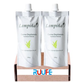 RUUFE Crema Depilatoria (2 Pack) 120gr each - Lampia Corporal Crema Depilatoria - Suaviza e Hidrata - For Women & Men - Armpit, Bikini Line, Legs, Chest, Back