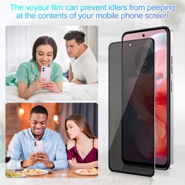 Lokyoo 2 Pack Privacy Screen Protector for Motorola Moto G Power 5G 2024 [Anti-Spy Tempered Glass], Ultra HD, Anti-Scratch, Bubble-Free, Easy Install 9H Protective Glass for G Power 5G 2024