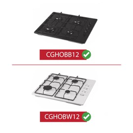 SPARES2GO Pan Support Stand Grid Burner Grate for Currys Essentials CGHOBB12 CGHOBW12 Gas Hob Cooker (Pack of 1, 460mm x 215mm)