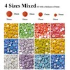 Samjobroad Round Mosaic Tiles for Crafts, 300g/150 Pieces 4 Sizes