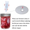 Fermentation Lids, 6 Set Fermentation Kit for Wide Mouth Jars,