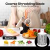 Reecaz Rotary Cheese Grater with 3 Stainless Steel Blades –