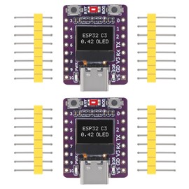 2PCS ESP32-C3 0.42-inch OLED Development Board ESP32 Supermini Development Board WiFi BLE