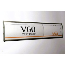 SET OF 5, OFFICE SIGN HOLDER FOR WALL OR DOOR MOUNT NAME PLATE FRAME DISPLAY CURVATURE PLAQUE SILVER ALUMINUM, 10.00" W x 2.36" H