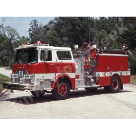 1975 Conroe,TX Fire Truck E-4 9" x 12" Metal Sign
