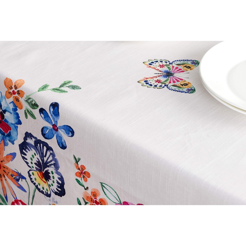 Maison d'Hermine Table Cloth Rectangle Table 100% Cotton Tablecloth for