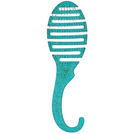 WET BRUSH, Shower Detangler, Green Glitter, Cepillo Desenredante para Baño, Apto para Ducha, Desenreda Todo Tipo de Cabello, Cerdas IntelliFlex, Cepil