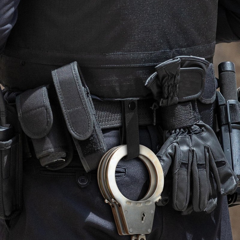 KENOBEE 2-Pack Handcuff Strap Holder with Snap Closure for Duty
