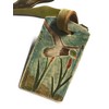 Rustic Mallard Duck Leather Luggage Tag