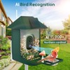 Smart Bird Feeder with Camera,Solar Powered,Waterproof Outdoor WiFi Bird House
