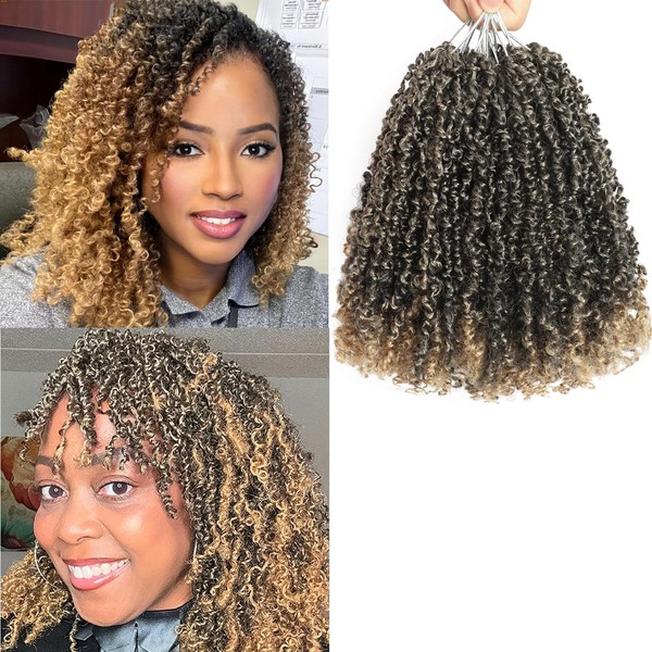 10 Packs Yanky Twist Crochet Hair 8 Inch Pre-twisted Natural