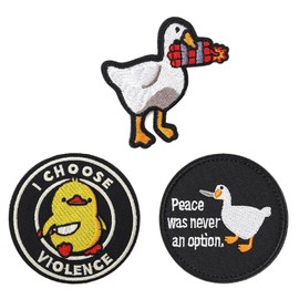 3 Pieces Cartoon Duck Patches, Embroidery Patches, Embroidery Patches, Patch Patches, Backpack Patches, Funny Embroidery Patches