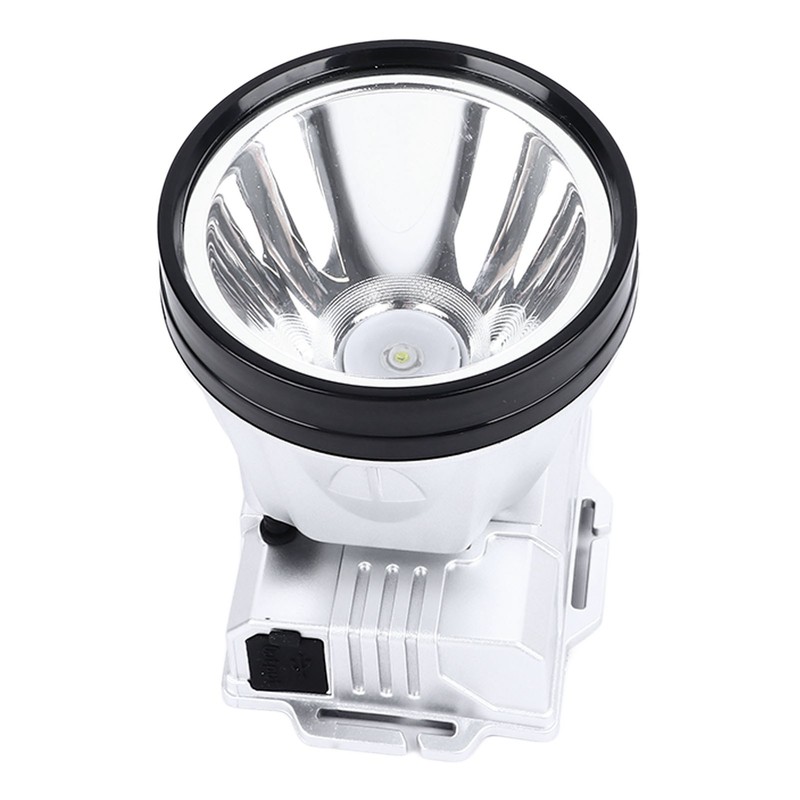 Super Bright Headlamp 90000lm Silver Rechargeable 1600mAh Battery Adjustable Headband