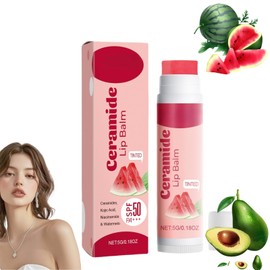 Watermelon Tinted Lip Balm,Nicotinamide Tinted Lip Balm with Spf50,Lipgloss for Dry Cracked Lips,Moisturizing Lipstick,Hydrating Lipstick,Lips Lightening & Protection,Protecting the Mouth,Non-Sticky