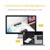 Cable Clips, 3 Packs Cord Management Organizer, Silicone Adhesive Hooks,