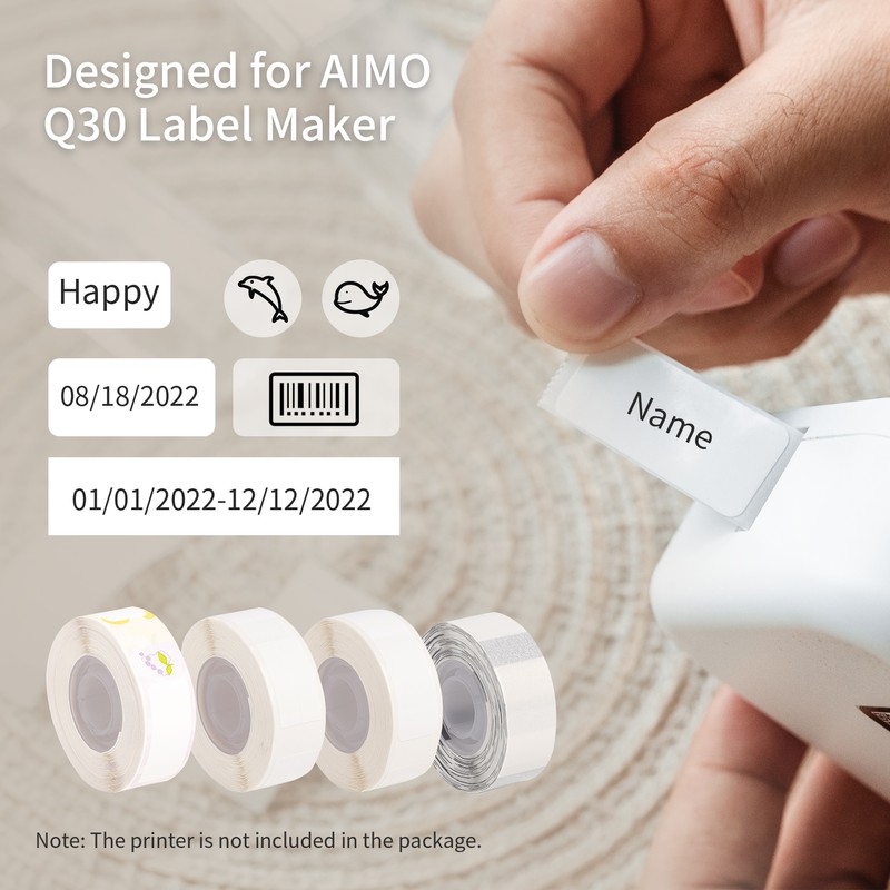AIMO Thermal Printing Label Paper Roll for Q30 Label Maker