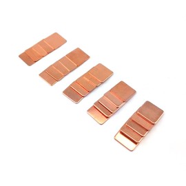 Honbay 25pcs 5 Sizes 15x15mm IC Chipset GPU CPU Thermal Heatsink Copper Pad