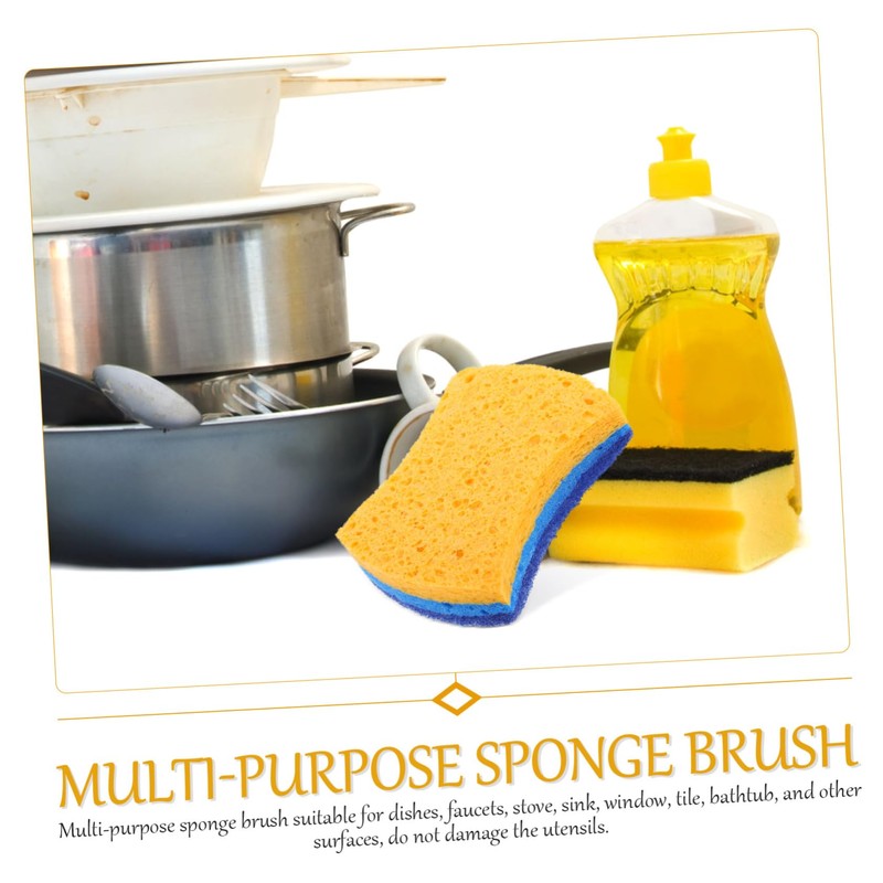 Ipetboom 2sets 6pcs Multi Use Kitchen Sponges Durable Cleaning Accessories