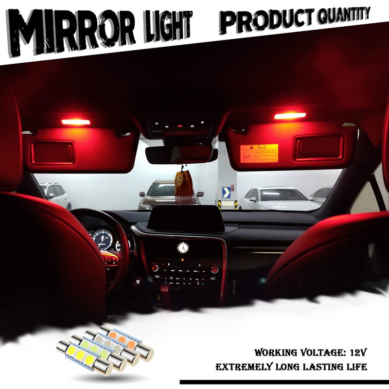 iBrightstar Newest 9-30V Super Bright 29mm 6614F 6612F LED Bulbs