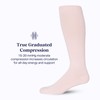 Comrad Nylon Knee High Socks - 15-20mmHg Graduated Compression Socks,