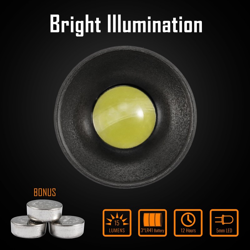 KeyUnity KF00 Titanium Mini LED Flashlight Keychain, Keychain Torch, Mini