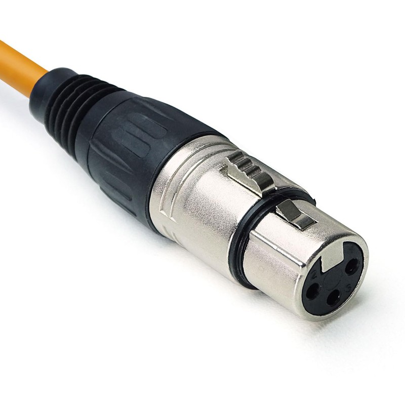 keepdrum MC001xx-6m-or Microphone Cable 3-Pin XLR 6m Orange