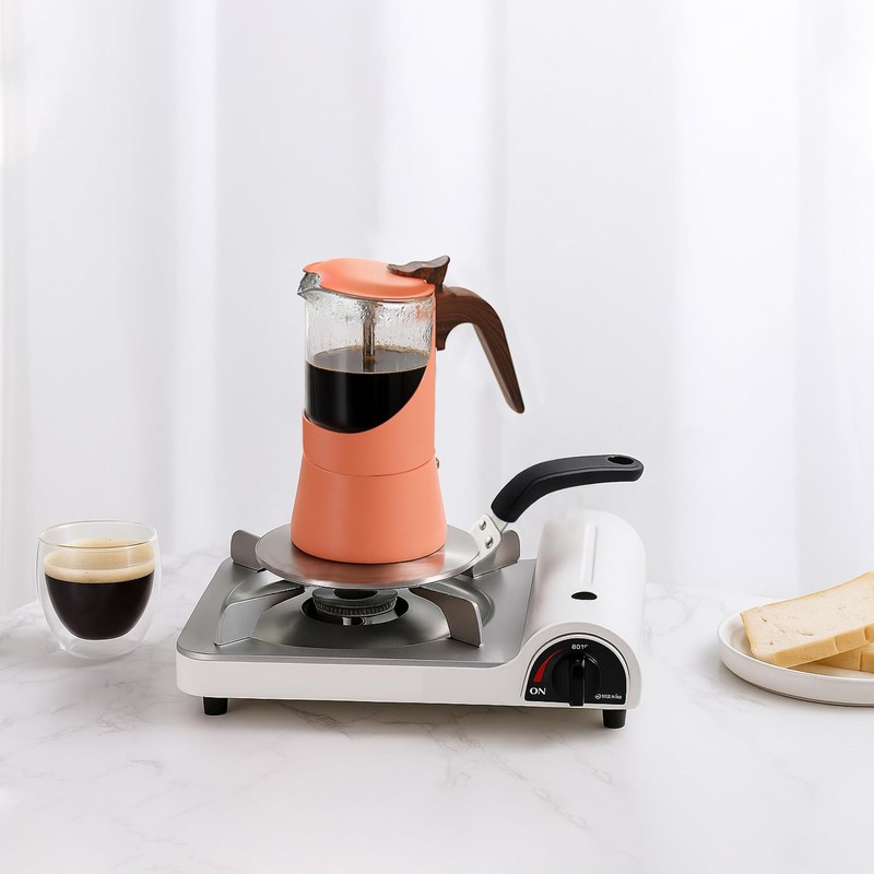 TWOCE Glass Moka Pot for Stovetop & Induction - Italian