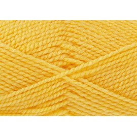 King Cole Big Value Chunky Knitting Wool/Yarn Yellow 828 - per 100g ball