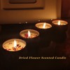 4pcs Dried Flower Aromatherapy Candle Set Long Lasting Aroma Scented