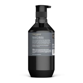 Theorie Charcoal and Bamboo Detoxifying Shampoo - Purify & Restore - Nurture Color & Keratin Treated Hair - Sulfate Free - Suited For All Hair Types, Pump Bottle 400mL