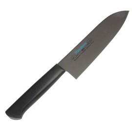 Masahiro MV-P Santoku Shape, 6.5 inches (165 mm), Black 14323