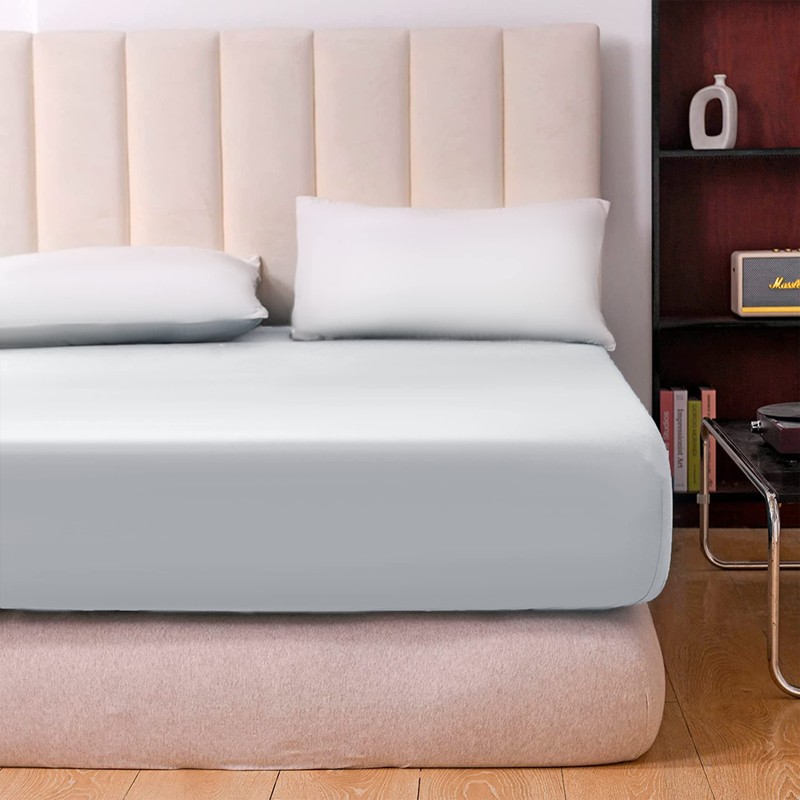 Hafaa Fitted Sheet Extra Deep Pocket Bed Sheet 16 inch