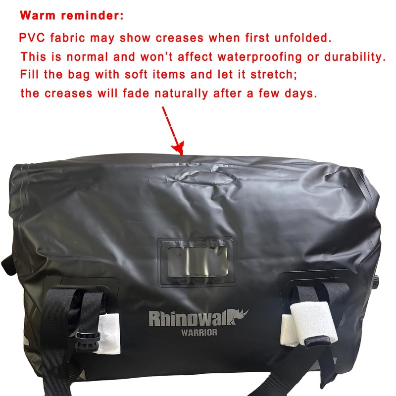 Rhinowalk Motorcycle Saddle Bag 65L – Extra-Large Waterproof Touring Tail