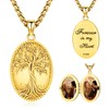 Eusense gold locket necklace that Hold 2 Pictures inside Womens