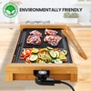 NutriChef Non-stick Plate, Removable Grill & Griddle Plate, Smokeless Electric