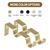 KAMANINA Heavy Duty Double Curtain Rod Bracket for 1 and