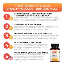 Vitality Rescue Omega Dha Epa Cúrcuma Cápsulas