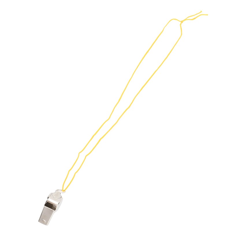 24pcs Stainless Steel Sports Whistles with Lanyard Loud Crisp Sound
