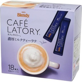 Ajinomoto AGF Blendy Cafe Ratory, Rich Milk Tea Latte, Pack of 18
