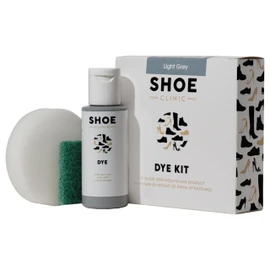 Shoe Clinic Shoe Dye Kit (Light Grey) - Restores The Colour of Leather, Suede, Nubuck, Fabric, Satin, and Canvas Footwear | Complete Shoe Dye Kit