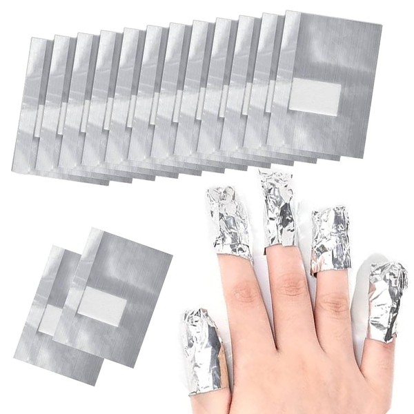 Nagelfolien für Gelnägel mit Wattepads, Nagellackentferner für schnelles Soak-Off, 300